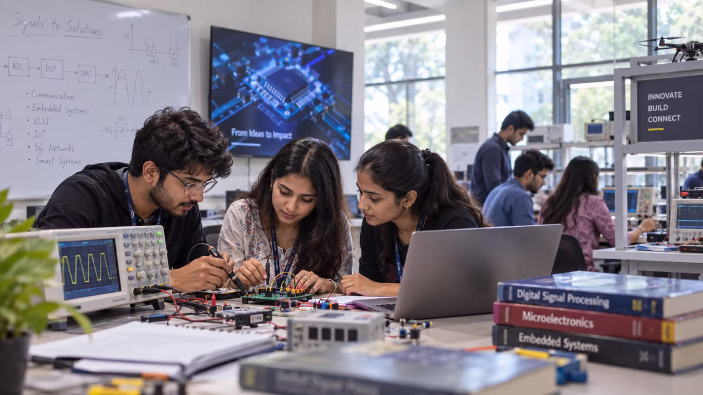 Electronics and Communication Engineering laboratory and student research at MIET