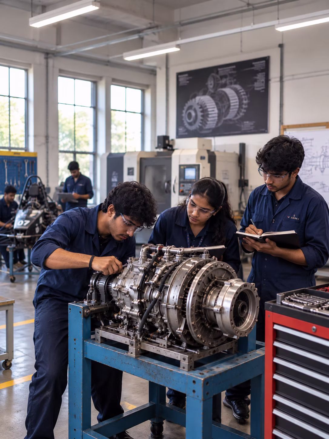 Polytechnic mechanical engineering workshop training at MIET Bandel